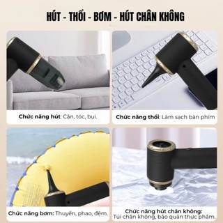 4 Kèm Type Mạnh Tay Không Cầm Chống Hút 8000Pa Sạc Nhà Năng Siêu Bụi Xe Cho Máy Đa chống cháy nổ Thổi Hơi đa dạng màu