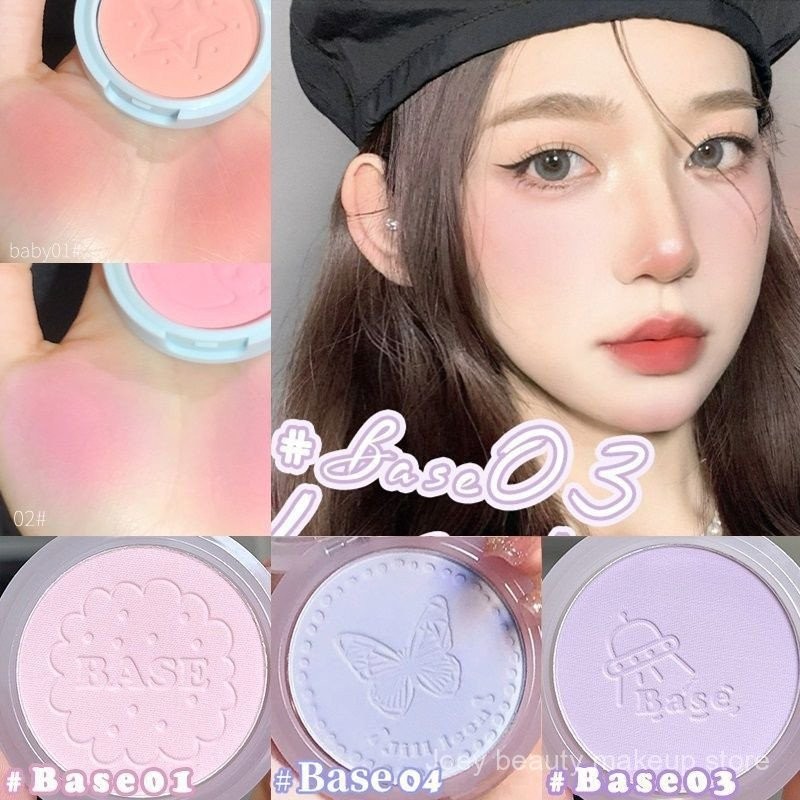 JILLL LEEN Blush mờ chống thấm nước má hồng tím làm sáng tinh tế SWWM