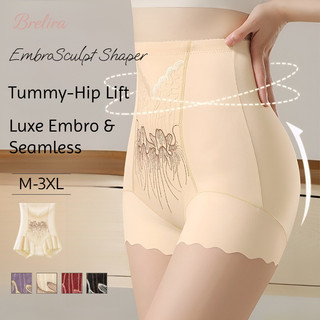 Quần Short Brelira Điêu Khắc Lưng Cao, Kiểm Soát Bụng & Nâng Mông, Shapewear Hỗ Trợ Sau Sinh