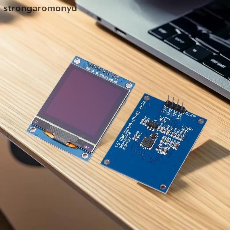 1.5 Inch SH1107 OLED-displaymodule – 128x128 Wit – I2C/SPI, Geschikt Voor Raspberry Pi & STM32 3 miniatura