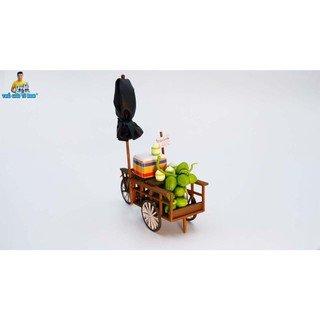 Mô hình gỗ tự lắp ráp DIY - Thế Giới Tí Hon - Xe Hàng Rong- XE DỪA- HR17 (Sản phẩm chưa kèm keo)
