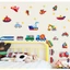 Decal dán tường ô tô các loại cho bé - Tranh dán tường (4 hình to và 4 hình nhỏ) gổm 2 tờ 32*43