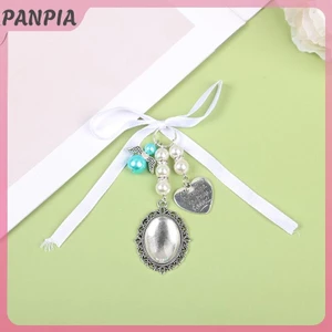 PNPIA-Áo Bó Hoa Trái Tim Khung Ảnh Cho Đám Cưới Nhớ Cô Dâu Lacy Hình Bầu Dục Cô Dâu Quyến Rũ Thiên Thần Mặt Dây Chuyền