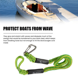2 Gói Dây Neo Thuyền Bungee Có Móc, Phụ Kiện Cho Thuyền, Phao, Phản Lực, Trượt Tuyết, WaveRunner, Kayak