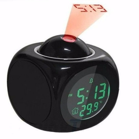 Chiếu Tường Đồng Hồ Báo Thức Học Sinh Sử Dụng Đa Năng Sáng Tạo Kỹ Thuật Số Dạ Quang Đầu Giường Nhỏ Đồng Hồ Báo Thức Bằng Giọng Nói Hẹn Giờ Cắm ILCK