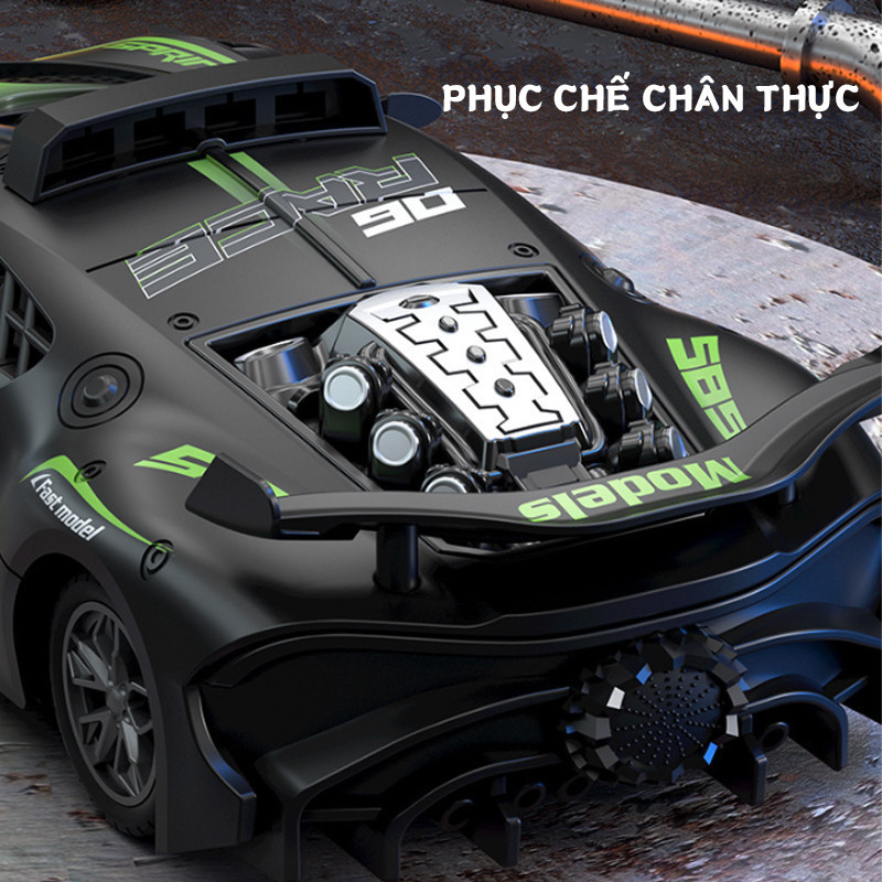 Xe điều khiển từ xa Bugattii 1:20, ô tô điều khiển làm quà tặng sinh nhật cho bé, Chất Liệu Nhựa ABS Cao Cấp