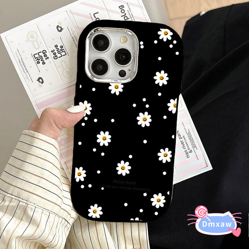 Ốp Điện Thoại Hoa Phong Cách Hàn Quốc Cho Honor X9C Smart X10 X9 X9B X9A 9X Pro X8 X7 X7C Magic 7 6 Pro 5 4 Lite 4G 5G Vỏ Mềm Chống Sốc Hoa Cúc Trắng Dễ Thương
