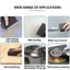 EDB * 6 Miếng Xốp Chà Nhám 60 80 120 180 240 320 Khối Chà Nhám Khô Ướt Có Thể Tái Sử Dụng Cho Kim Loại Nhựa