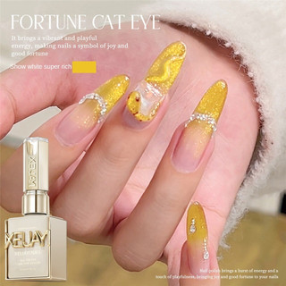 XEIJAYI Fortune Cat 's Eye Nail Gel Bột từ tính mật độ cao Đá pha lê vàng Mắt mèo Trị liệu bằng ánh sáng Keo móng tay nghệ thuật làm móng tay cho tiệm làm móng tay