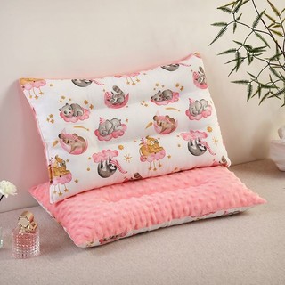 Cotton Nguyên Chất Hoạt Hình Trẻ Em Gối Lõi Mẫu Giáo Bé Học Sinh Thoải Mái Đậu Hà Lan Gối Ngủ Đa Năng Có Thể Giặt UAU7