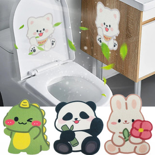 Phòng Tắm Nắp Vệ Sinh Decal Tự Dính Cảm Thấy Miếng Dán Hoạt Hình Động Vật Khử Mùi Vệ Sinh Miếng Dán Trang Trí