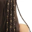 DARON 40 Chiếc Hỗn Hợp Tóc Bộ, Kẹp Vòng Đeo Kim Loại Mũ Dreadlocks Hạt, Phụ Kiện Tóc DIY Quyến Rũ Tóc Bện Tóc Ống Trang Trí