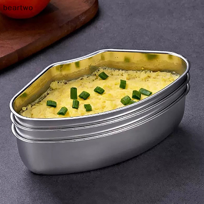 < Beartwo > 1 Tấm Hấp Inox Quạt Hình Chia Đĩa Hấp Thực Phẩm Gia Đình Bát Hấp Phụ Kiện Nhà Bếp Đẹp