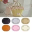 Phụ kiện túi BAMBOOB, 14,5cm * 11cm Với đáy túi hình bầu dục 36 lỗ, Chất liệu da PU DIY Đáy thủ công cho túi dệt kim