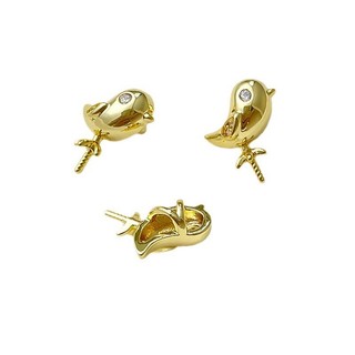 Mạ Đồng Vàng Thật Giữ Màu Sắc Kẻ Sọc Zirconium A Piao Đầu Chim Thái Tự Làm Trang Sức Baroque Vòng Tay Vòng Cổ Phụ Kiện
