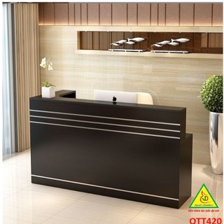 Quầy tiếp tân, thu ngân, tính tiền gỗ MDF QTT420 - VĐ Smart Furrniture NỘI THẤT LẮP RÁP VIENDONGADV