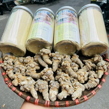 Bột tam thất bắc Hà Giang nguyên chất tự xay nghiền từ củ tam thất bắc hoang rừng Tây Bắc giúp cầm máu tiêu u