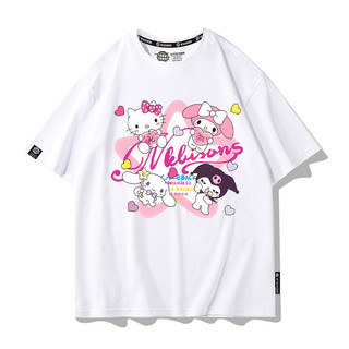 Áo thun ngắn tay Pompompurin và Hello Kitty Anime dễ thương dành cho bé gái Áo thun mùa hè vui nhộn