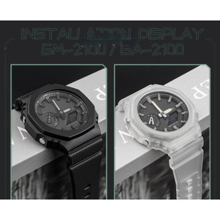 Dây đeo đồng hồ cao su TPU cho Casio G-shock GA2100 GM2100 Dây đeo đồng hồ cho GA 2100 2110 GM 2100 Dây đeo đồng hồ silicon dành cho nam nữ Vòng tay nhựa chống thấm nước Phát hành nhanh Oak
