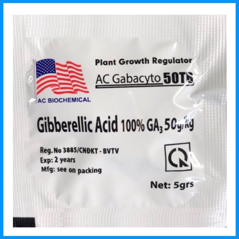 Phân Bón Lá Gibberellic Acid 100% GA3 50tb á châu | Shopee Việt Nam