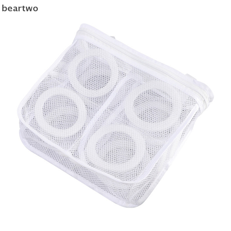 < Beartwo > Giày Máy Giặt Túi Đựng Giày Du Lịch Túi Bảo Quản Lưới Di Động Túi Giặt Chống Biến Dạng Bảo Vệ Quần Áo Tổ Chức Đẹp