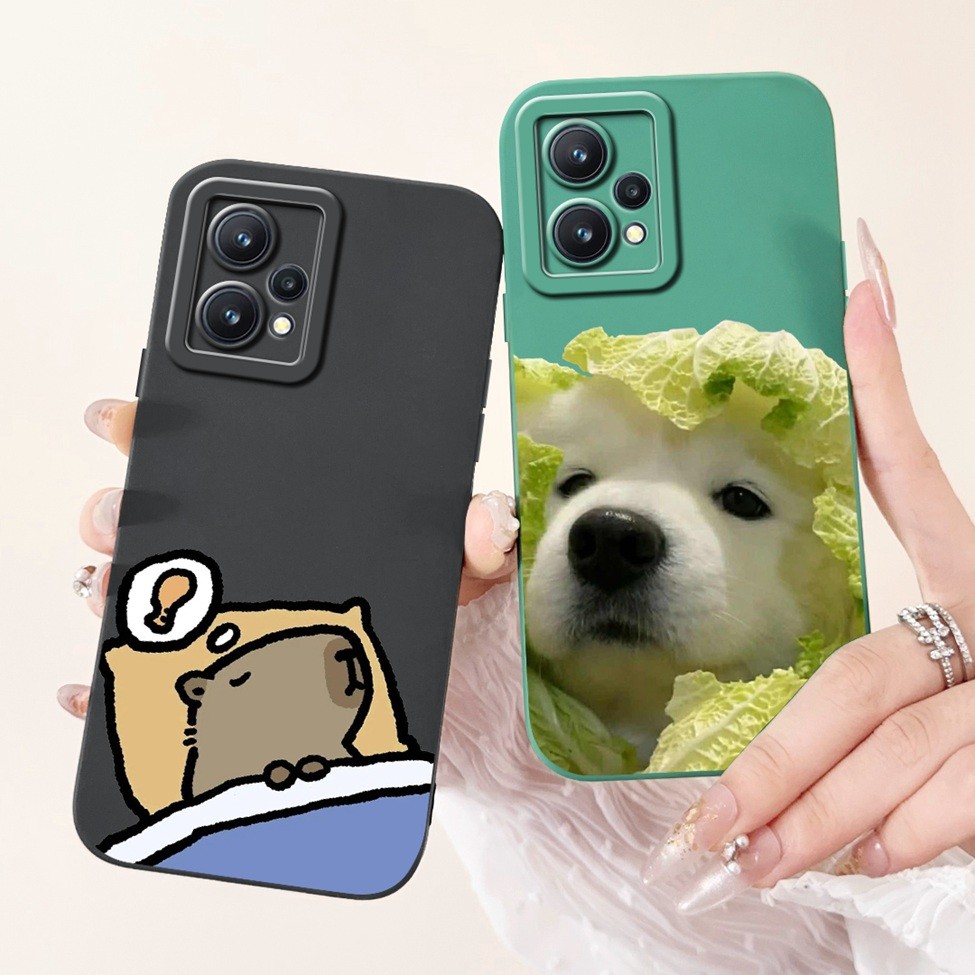 Dành Cho Realme 9 Pro Plus Ốp Lưng 9 4G RMX3521 Hoa Thẩm Mỹ Thời Trang Mèo Dễ Thương Ốp lưng Cho Realme 9 Ốp Lưng 6.4 ''