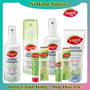 Xịt chống muỗi, kem bôi côn trùng đốt, thanh lăn và gel bôi muỗi đốt Squito Free cho bé từ sơ sinh của Đức- Date mới