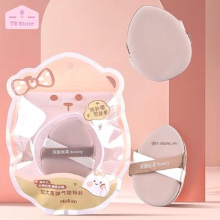 Mút cushion giọt nước Malian gấu nâu kèm hộp đựng