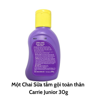 (Mini size 30g) 3 Chai Sữa Tắm Gội Cho Bé Carrie Junior 30g
