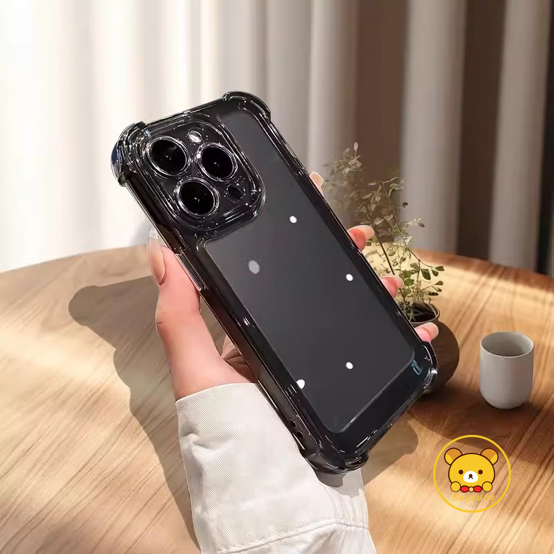 Ốp Điện Thoại Trong Suốt Chống Rơi Cho IQOO 12 Pro Neo 9 8 9S Pro 7 SE Z9 Turbo Z9X U3X Ốp Lưng Trong Suốt Túi Khí Bốn Góc Vỏ Mềm