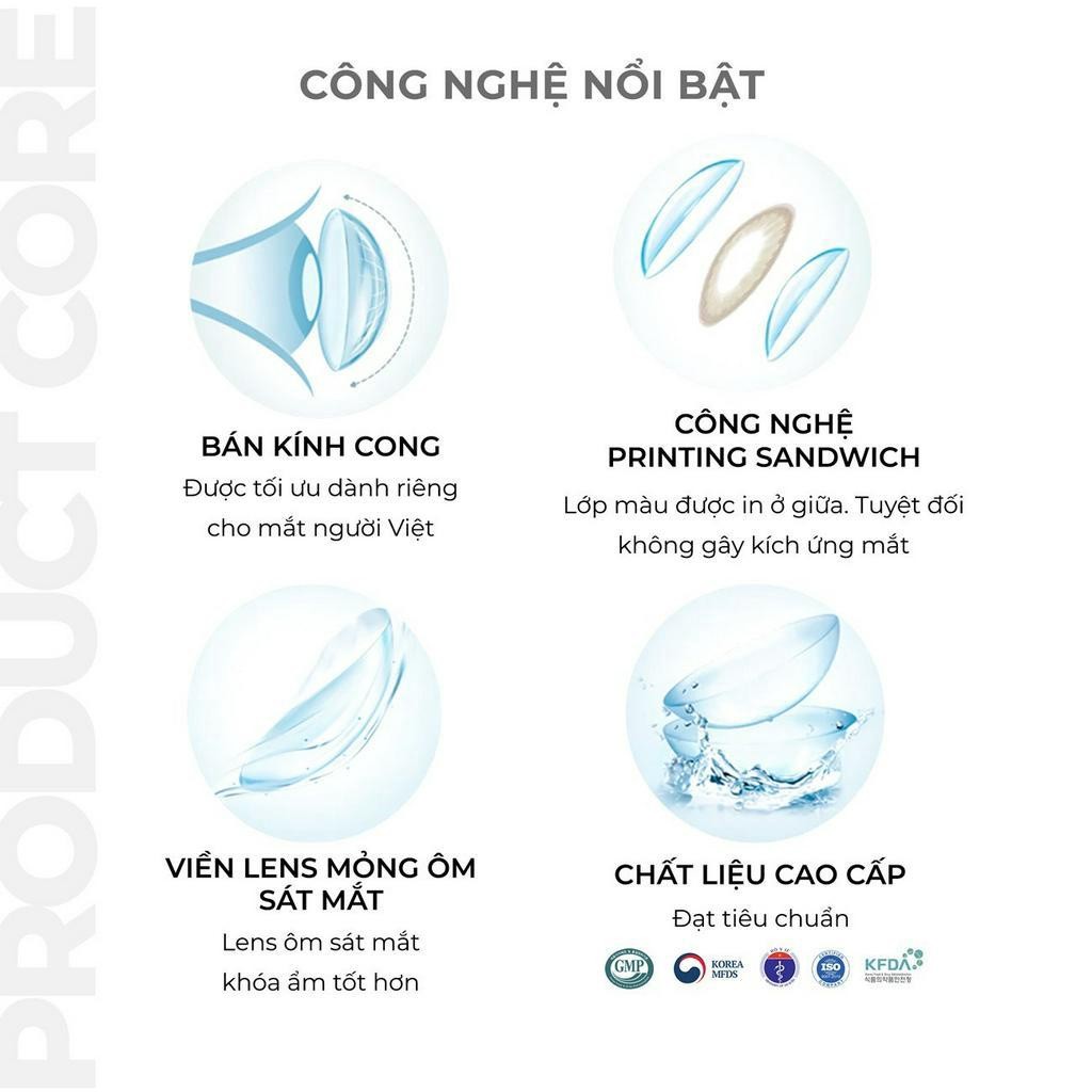 Lens cận SEOUL BROWN màu nâu trầm tự nhiên 💥HÀNG CAO CẤP💥 Kính áp tròng Hàn Quốc có độ cận 0-8, không cộm, GDia 12.8mm