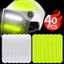 40 / 10 Miếng Dán Phản Quang Cảnh Báo Mũ Bảo Hiểm - Miếng Dán Phản Quang Ô Tô - Decal Xe Đạp Xe Máy - Miếng Dán Trang Trí Huỳnh Quang - Dải Trang Trí Lái Xe An Toàn Ban Đêm