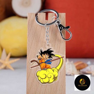 Dragon Ball Acrylic Móc Khóa Nhào Lộn Đám Mây Vegeta Vegito Son Gohan Son Goku Cellu Thiết Bị Ngoại Vi