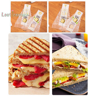 [Lostcorner] 100 Chiếc Sandwich Nhựa Bao Bì Túi Tam Giác Trong Suốt Cho Bánh Mì Mông Túi Trang Trí Tiệc Sinh Nhật Điều Trị [Mới]