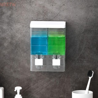 Hộp đựng xà phòng WEETW 250ml, Hộp đựng xà phòng lỏng trong suốt bằng nhựa, Hộp đựng dầu gội thủ công dung tích lớn di động Khách sạn