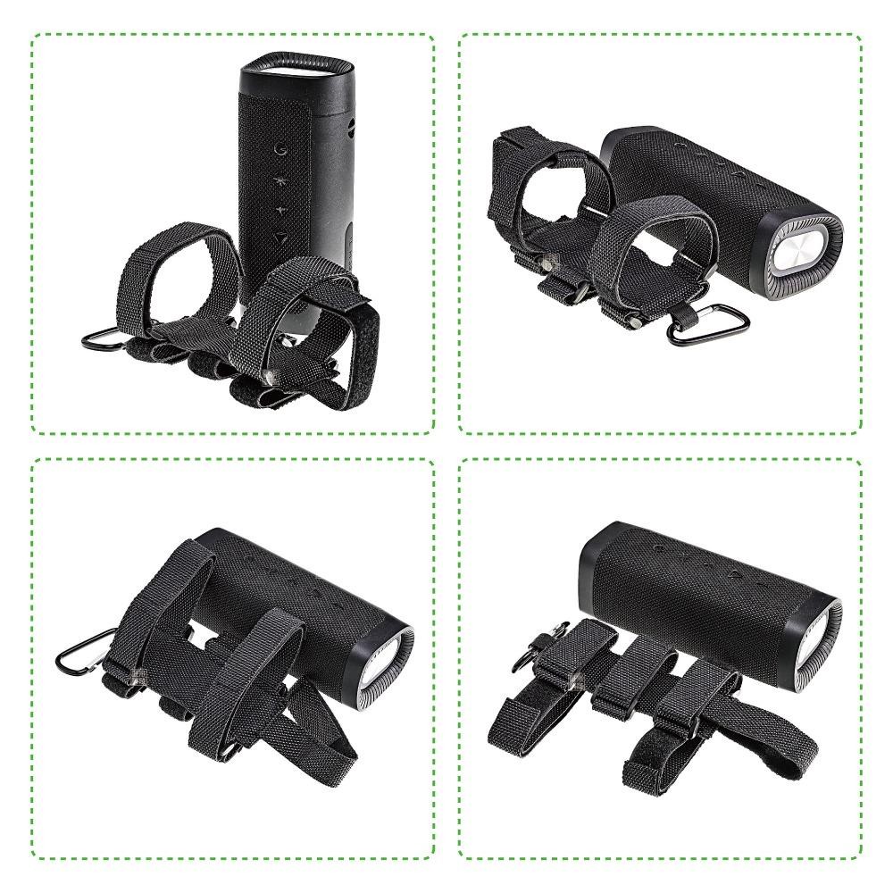 Giá đỡ chai xe đạp METUBE, Dây đeo cố định màu đen có thể điều chỉnh, Loa xe đạp Dacron chất lượng cao Xe đạp đường trường MTB