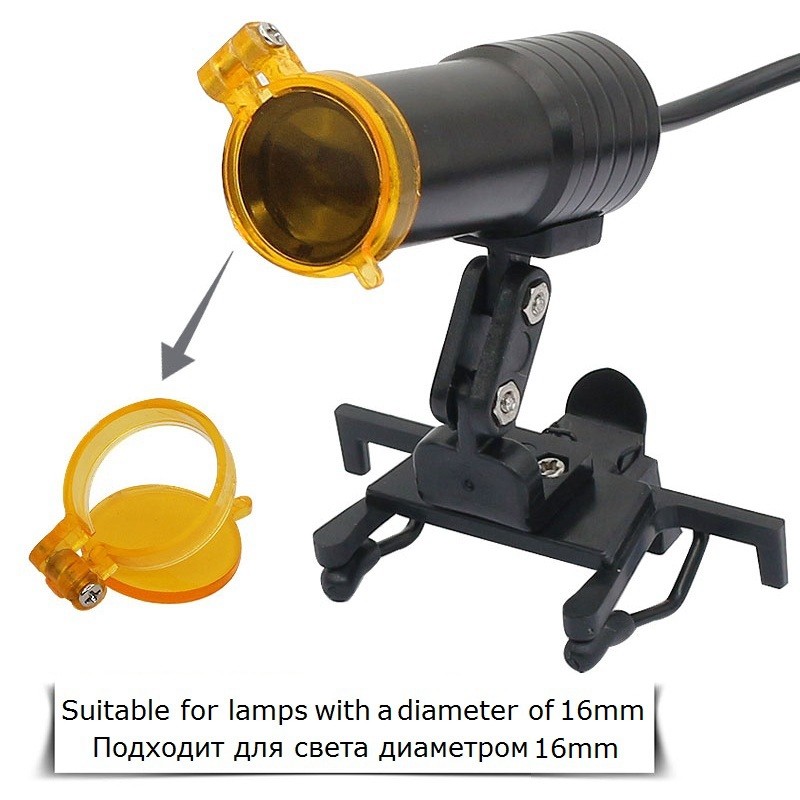 1 Bộ Lọc Nhựa Cho Đèn LED Đầu Đèn Nha Khoa Loupes Phòng Thí Nghiệm Hữu Ích Chiếu Sáng Ống nhòm Quang Học Phụ Kiện