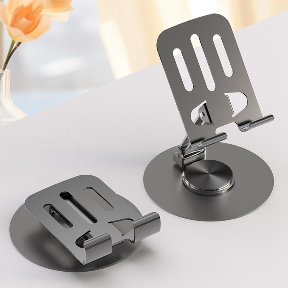 [Vận chuyển nhanh] Giá đỡ điện thoại di động SIMPLEAID, Giá đỡ máy tính để bàn tản nhiệt rỗng, Chất liệu hợp kim xoay vô hạn Cốc giá đỡ phẳng Dolly