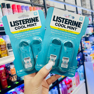 Xịt Thơm Miệng Listerine 24 miếng - Kẹo lá ngậm thơm miệng Cool Mint / Fresh