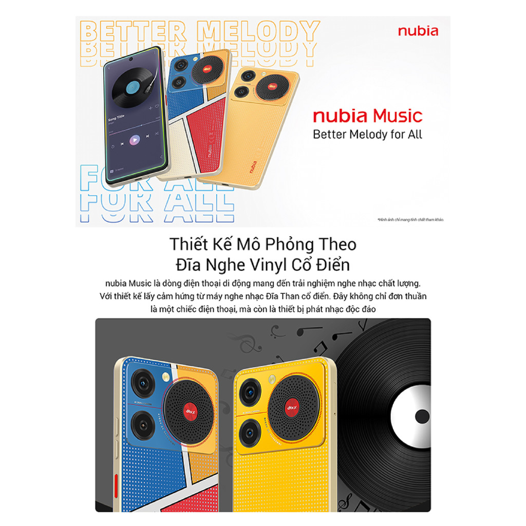 Mô tả Điện Thoại Thông Minh Nubia Music NFC 8(4+4)/128GB | 6.6" HD+ 90Hz | 2 Jack Tai Nghe - Chính Hãng - 1