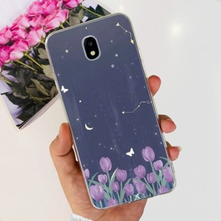 Dành Cho Samsung Galaxy J7 2017 Vỏ J7 Pro 2017 Ốp lưng Hoa Bướm Mềm Mại Mỏng Ốp Lưng Cho Samsung J7 2017 Vỏ