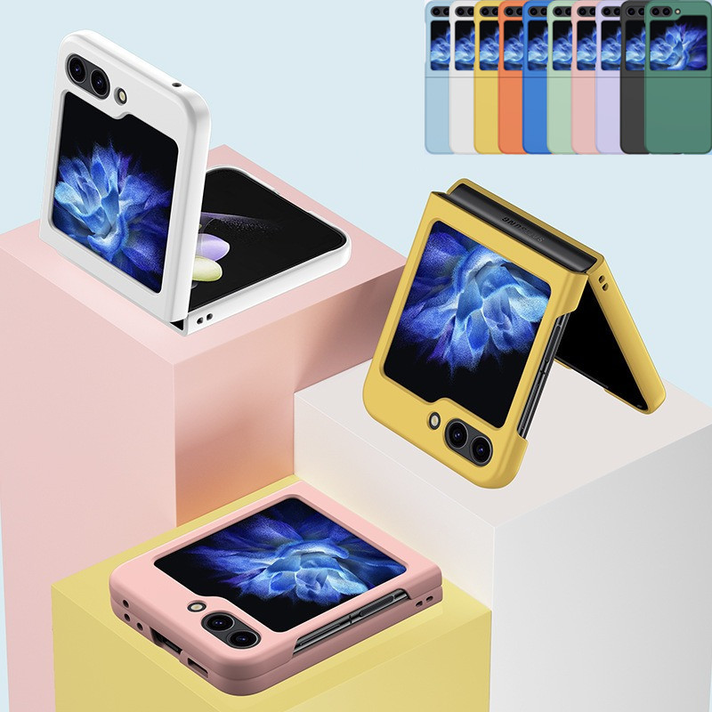 Ốp điện thoại Slim Candy Skin Feel Hard PC Matte cho Samsung Galaxy Z Flip 6 Z Flip 5 Z Flip 4 Z Flip 3 5G Ốp lưng bảo vệ chống va đập