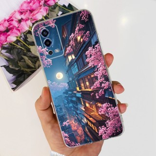 Dành Cho OPPO A55 4G Ốp Lưng CPH2325 Vỏ Chống Sốc Thời Trang Bướm Silicon Mềm Trong Suốt Cho OPPOA55 A 55 4G Vỏ Điện Thoại