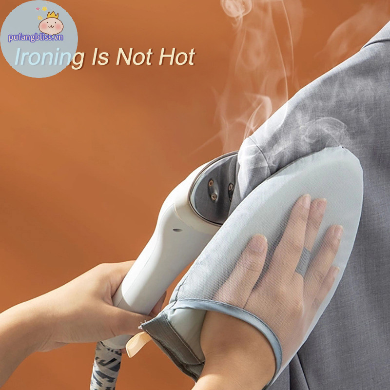 Pufangbliss May Hấp Ủi Găng Tay Chống Hơi Nước Mitt Có Vòng Ngón Tay Găng Tay Chịu Nhiệt Cho Quần Áo Hấp Bảo Vệ Cầm Tay VN