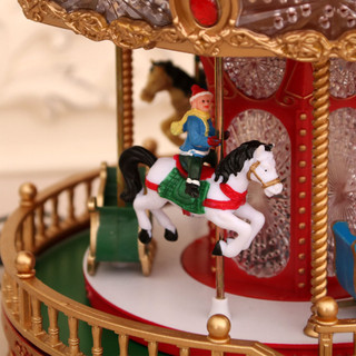 Trang trí nội thất Hộp nhạc Merry-go-go-round Quà tặng Giáng sinh Quà tặng Trang trí