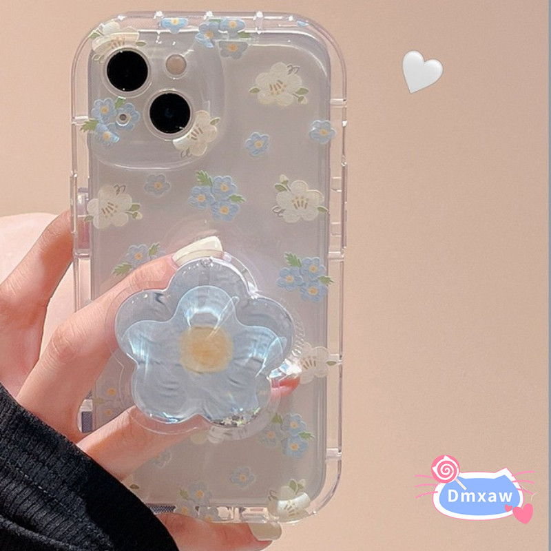 Tranh Hoa Trong Suốt Ốp Lưng Cho Xiaomi 14 13T 12T Pro Ultra 11i Mi 11i Civi 4 Pro 3 2 Poco F6 X6 F5 F2 M3 M4 Pro F3 F4 X2 X3 X4 GT Vỏ Có Hoa Quicksand Giá Đỡ Bìa Mềm