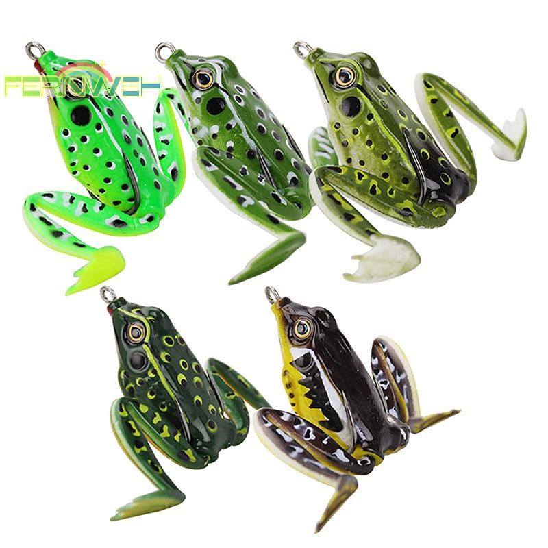 [Fernweh] 5cm 12g Thunderfrog Road Runner Mồi Câu Cá Ếch Mồi Giả Dụng Cụ Câu Cá Cho Cá Đen 5 Màu [MỚI]