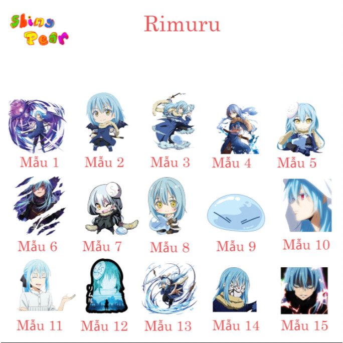 [Chuyển sinh thành Slime] - Móc khóa / Móc chìa khóa Rimuru Tempest anime/light novel Tensei-shitara Slime datta ken