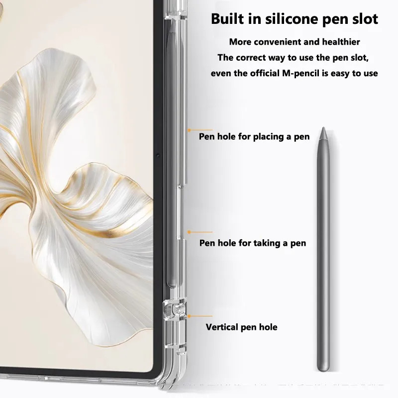 Ốp lưng RedMi Pad Pro 12.1 inch có chân đế gấp ba chân Xiaomi Poco Pad 12.1 Vỏ cho RedMi Pad SE 11 inch 8.7 inch 4G 2024 Vỏ máy tính bảng
