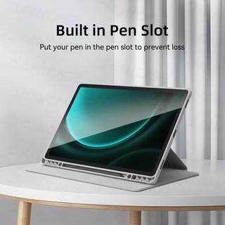 360 ° Xoay Trong Suốt Acrylic Cứng Ốp Lưng Samsung Galaxy Tab S11 Ultra 14.6 inch 2025 S10 Ultra S9 Ultra 14.6 2024 Có Khe Cắm Bút